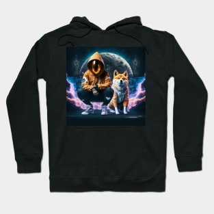 Astro Chill  "Shiba Wen Moon?" Hoodie